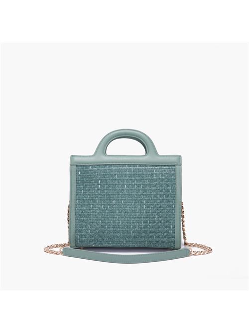 BORSA SHOPPING MALIBU GREEN La carrie | 141M-HM-581-RAE/GREGREEN